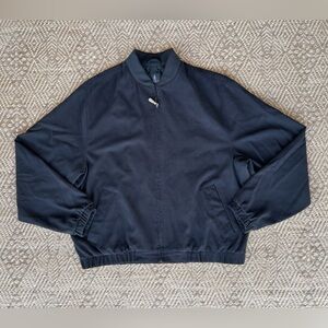 London Fog Men's Black Bomber Jacket Full Zip Black Lightweight‎ Jacket Size XLR